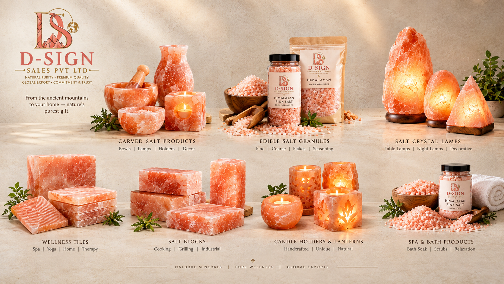 Salt Lamps & Wellness Blocks